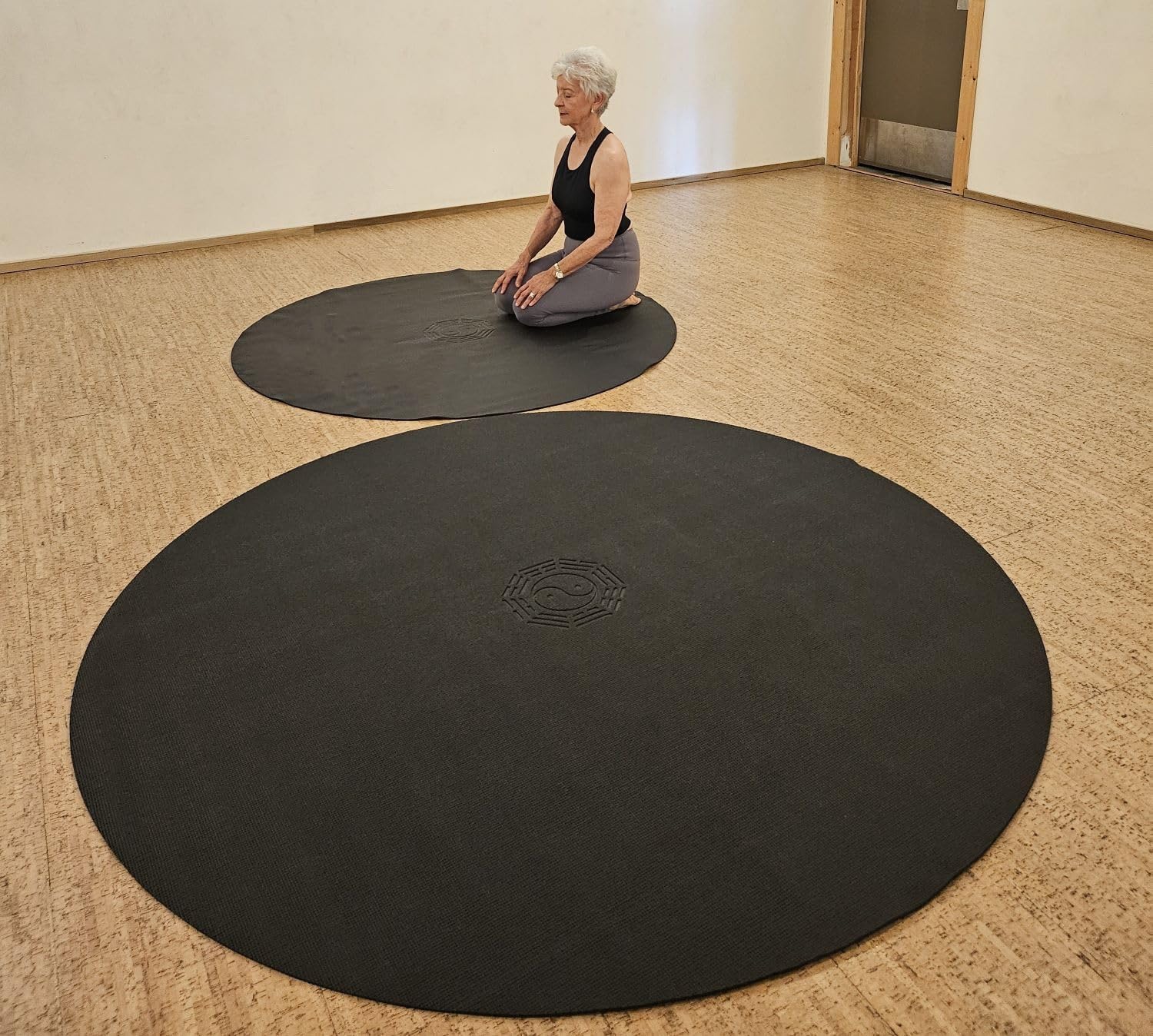 Pilates Yoga Taichi - Large Circle Round TPE Yoga Mat,