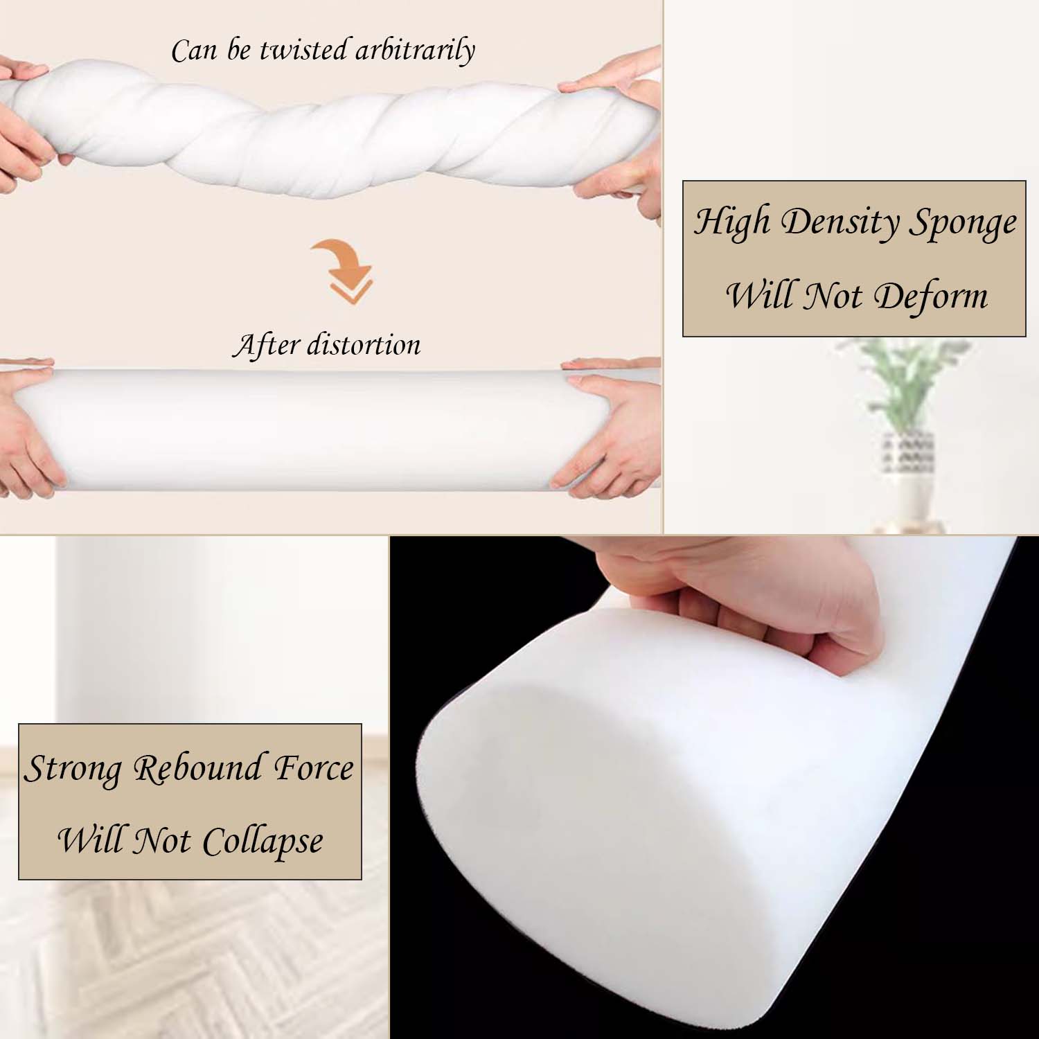 Foam Roll Pillow for Knee/Leg/ - Bolster Cushion Round review and price
