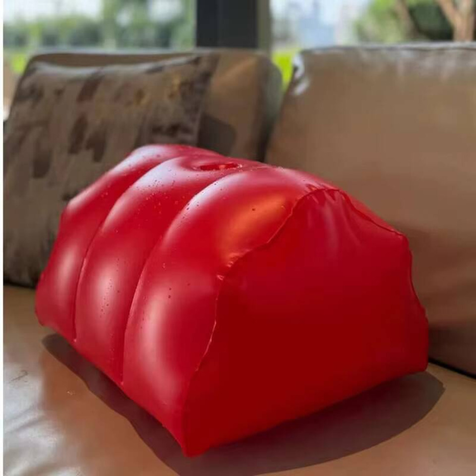 PU Leather Inflatable Pillow H - Bolster Cushion Round review and price