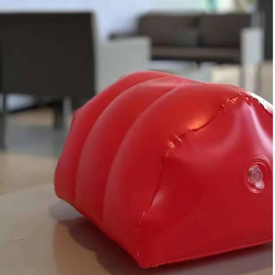 PU Leather Inflatable Pillow H - Bolster Cushion Round review and price