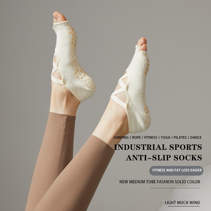 Ladies Yoga Socks Non Slip Gri - Pilates Yoga Barre review and price