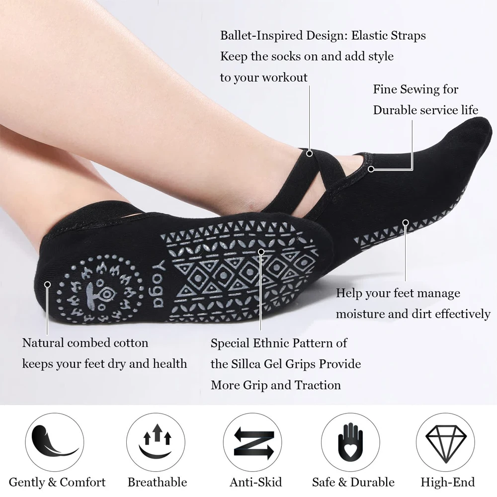 1Pair Yoga Socks for Women Non - Pilates Yoga Barre review and price