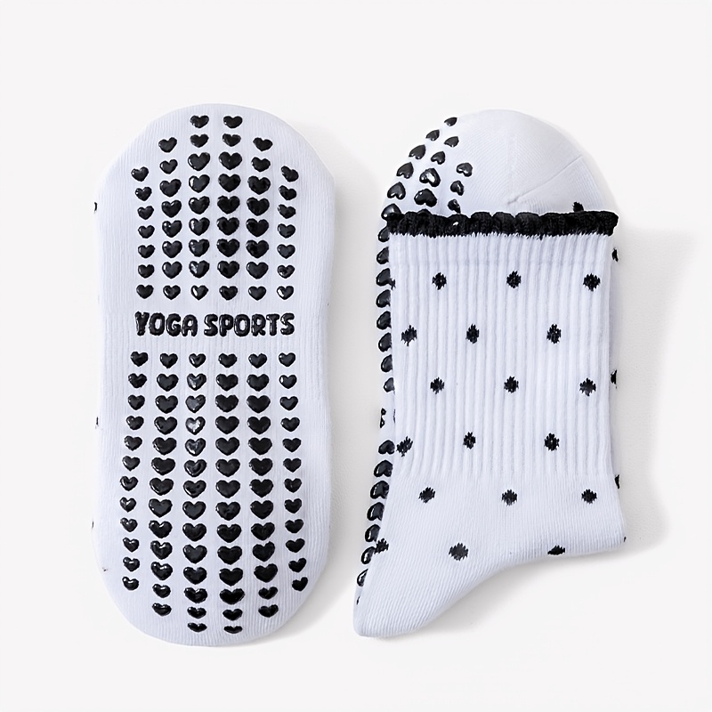 Women's White Black-Dot Non-Sl - Pilates Yoga Barre review and price