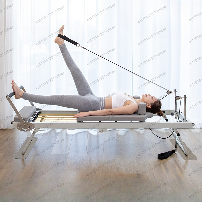 Large Folding Pilates Reformer - Pilates Yoga For Weight Loss review and price