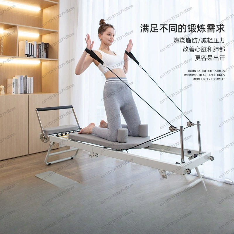 Large Folding Pilates Reformer - Pilates Yoga For Weight Loss review and price