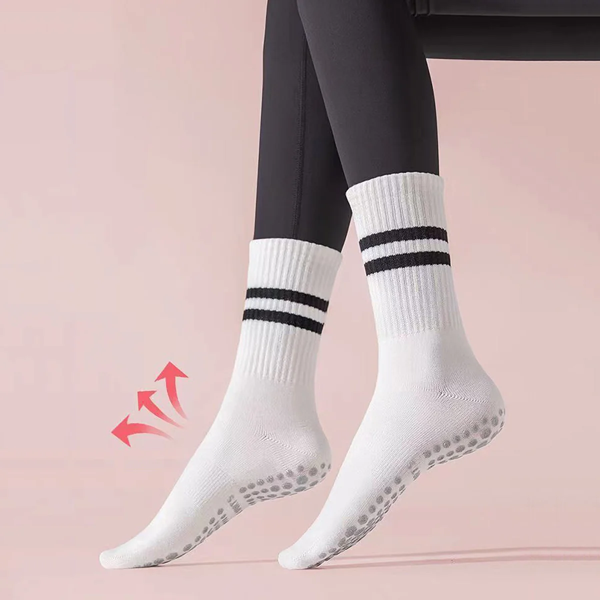 3 Pairs Long Yoga Socks with G - Pilates Yoga Barre review and price