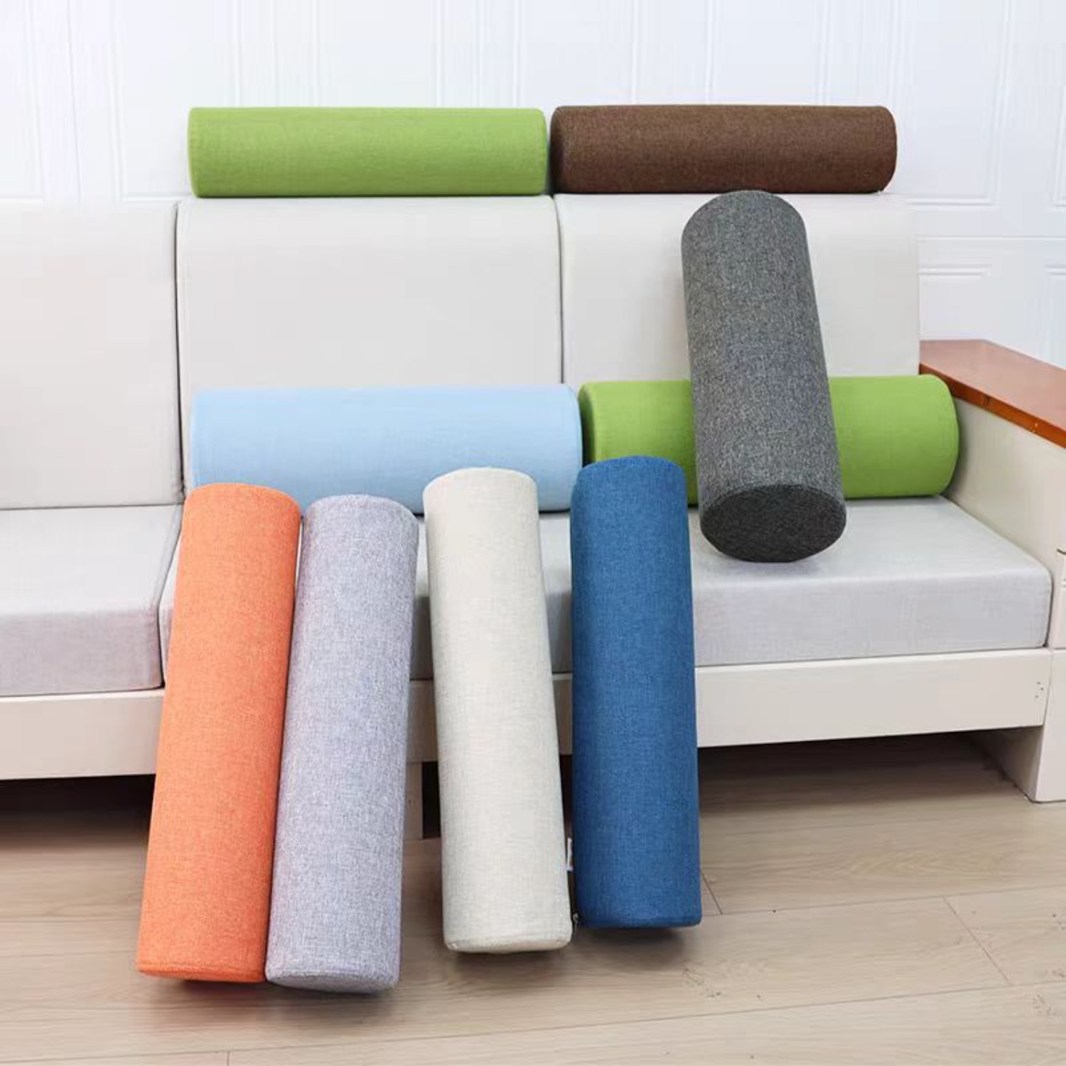 10cm Diameters Linen Cylinder  - Bolster Cushion Round review and price