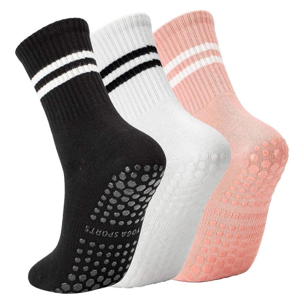 Yoga Pilates Socks with Grips  - Pilates Yoga Barre review and price
