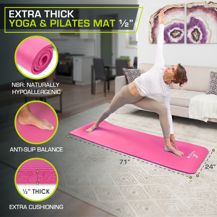 Extra Thick Yoga and Pilates M - Pilates Yoga Or review and price