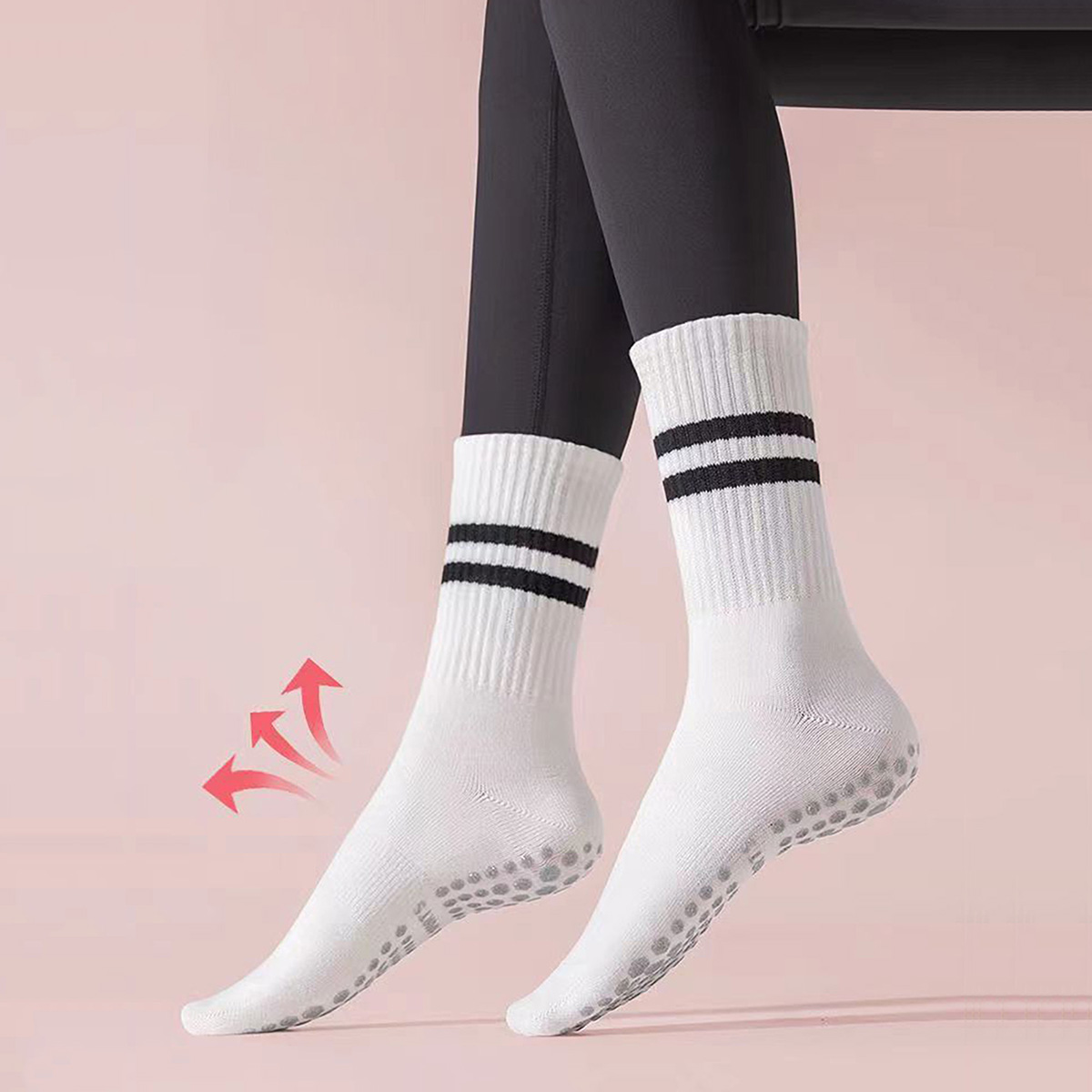 3 Pairs Long Yoga Socks with G - Pilates Yoga Barre review and price