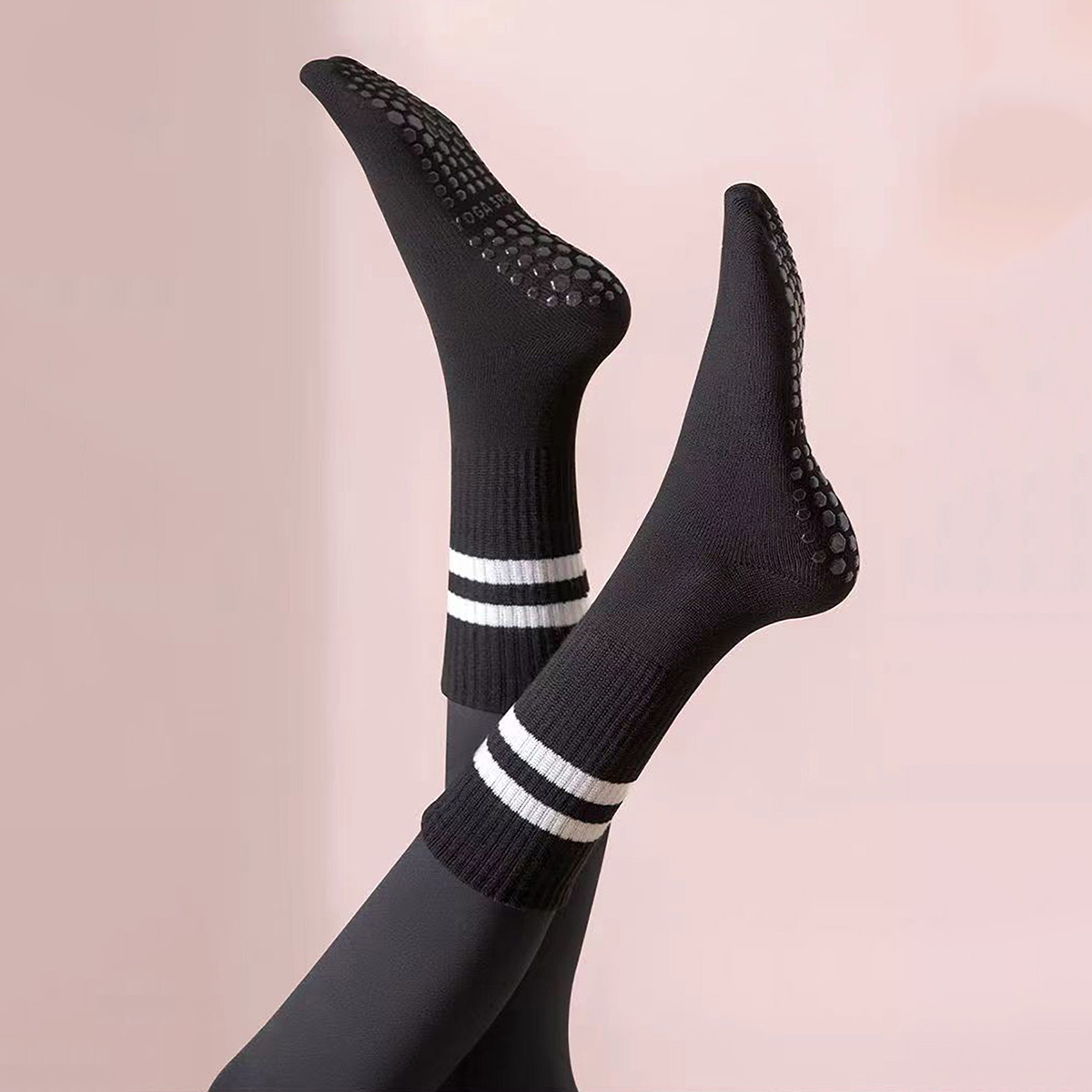 3 Pairs Long Yoga Socks with G - Pilates Yoga Barre review and price