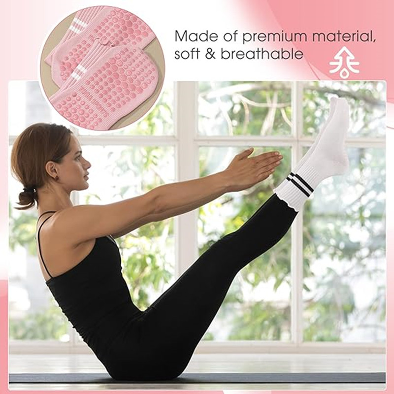 1 Pairs Stripe Ruffle Pilates  - Pilates Yoga Barre review and price