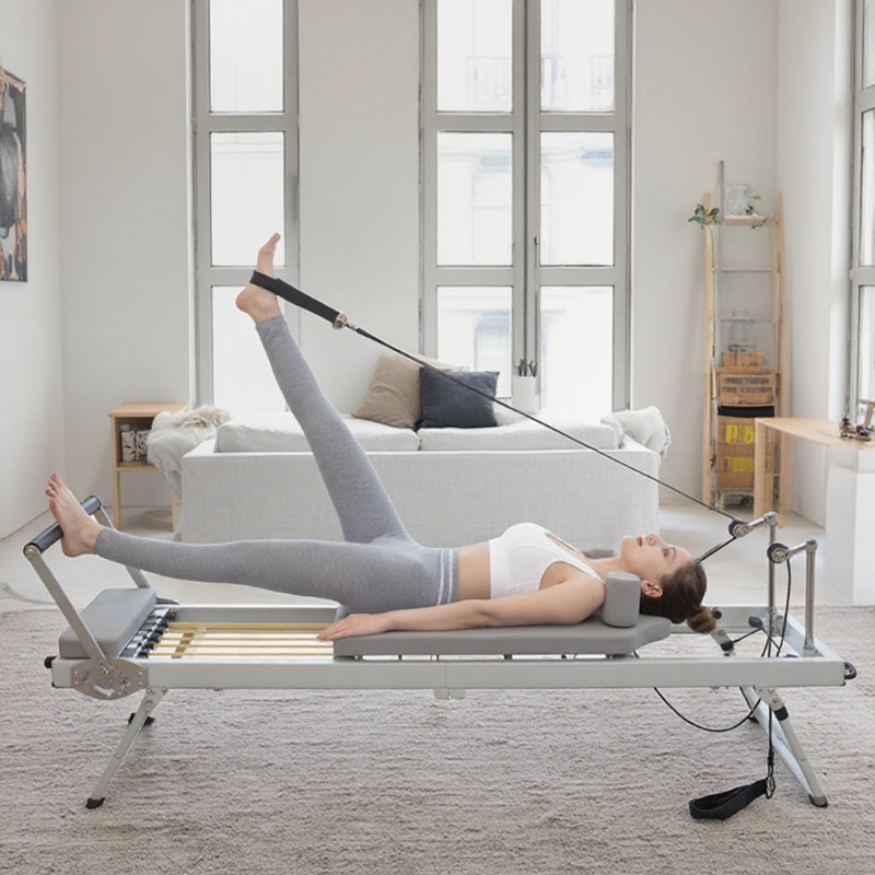 Large Folding Pilates Reformer - Pilates Yoga For Weight Loss review and price