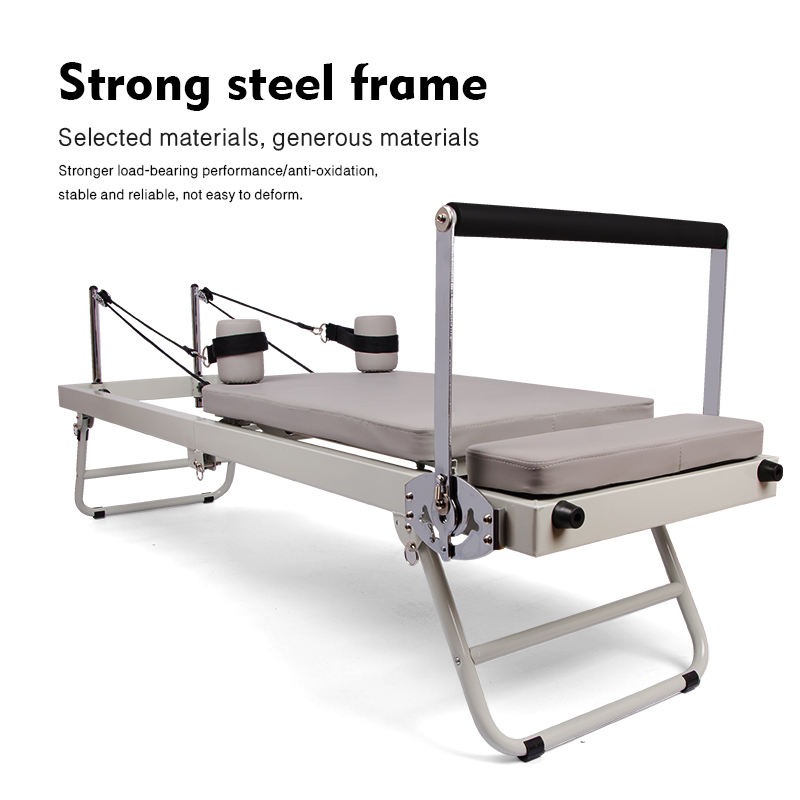 Large Folding Pilates Reformer - Pilates Yoga For Weight Loss review and price
